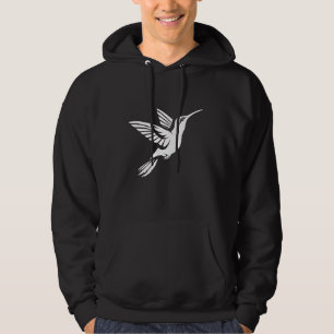 Small Hummingbird Simple Bird Minimalist Cute Humm Hoodie