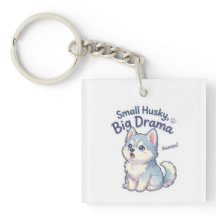 Small Husky Big Drama Funny Puppy