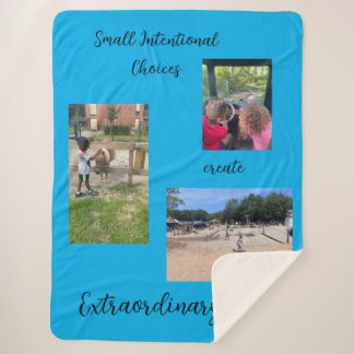 Small Intentional Choices Sherpa Blanket