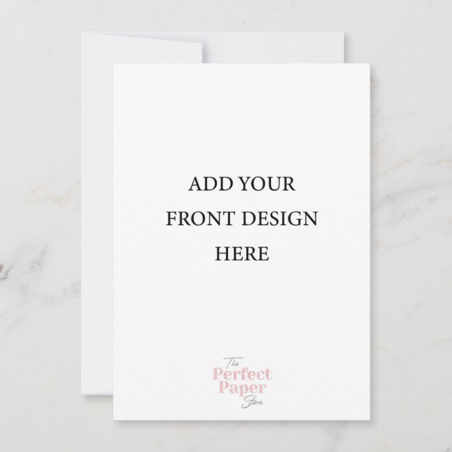 Small Invitation Template (4.5 x 6.25)  (Front)