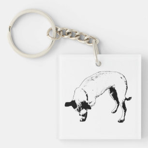 Small Joy Terrier Key Ring