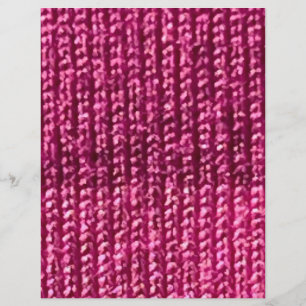 Small knit weave pattern hot pink Scrapbook Paper