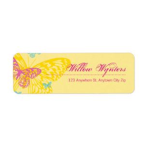 SMALL LABEL SEALS :: butterflies 6