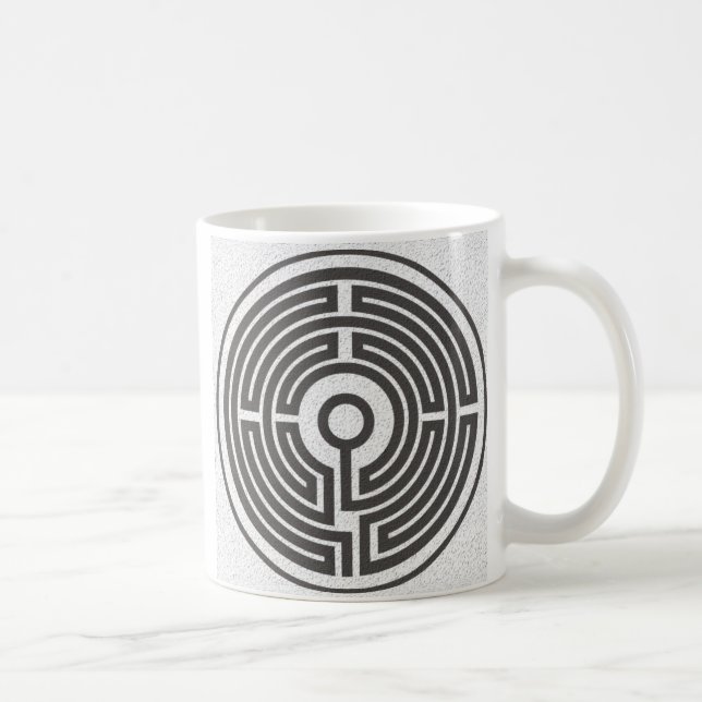 small labyrinth mediaeval coffee mug (Right)