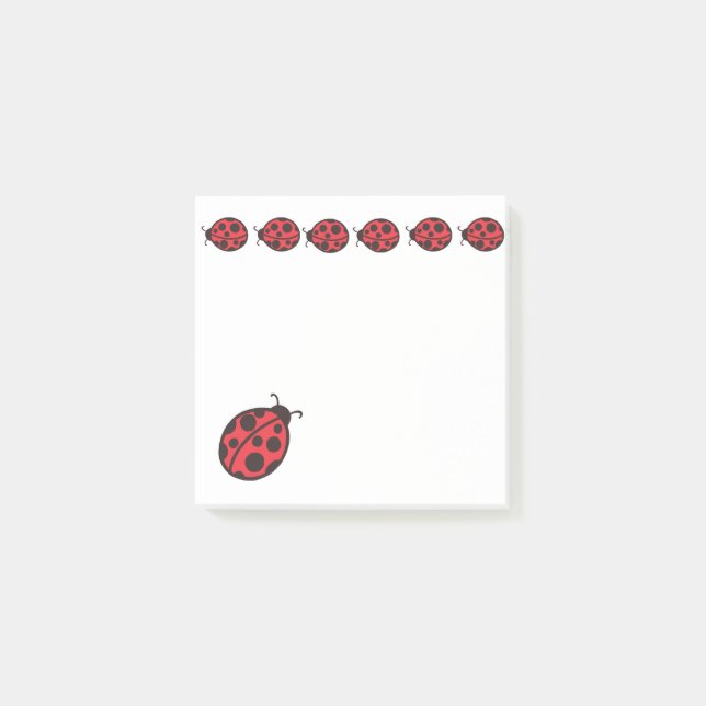 Small Ladybugs Notepad Post It Notes Gift (Front)