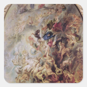 Small' Last Judgement, c.1620 Square Sticker