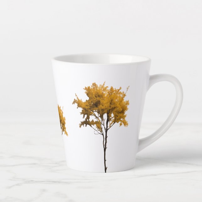 Small Latte Mug, 12 oz - Tree of Life Design Latte Mug (Right)