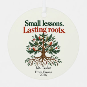 Small Lessons Lasting Roots Teacher Book Tree Metal Tree Decoration