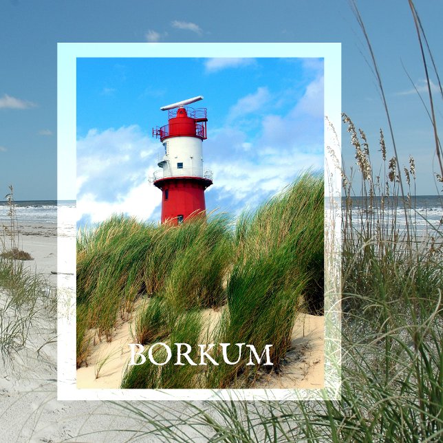  Small Lighthouse, Borkum, East Frisia, Germany Postcard (Creator Uploaded)
