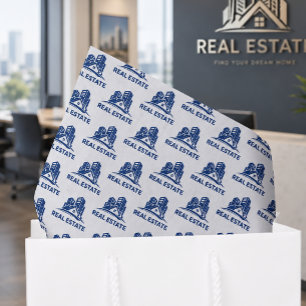 Small Logo Custom Real Estate Business Tissue Paper