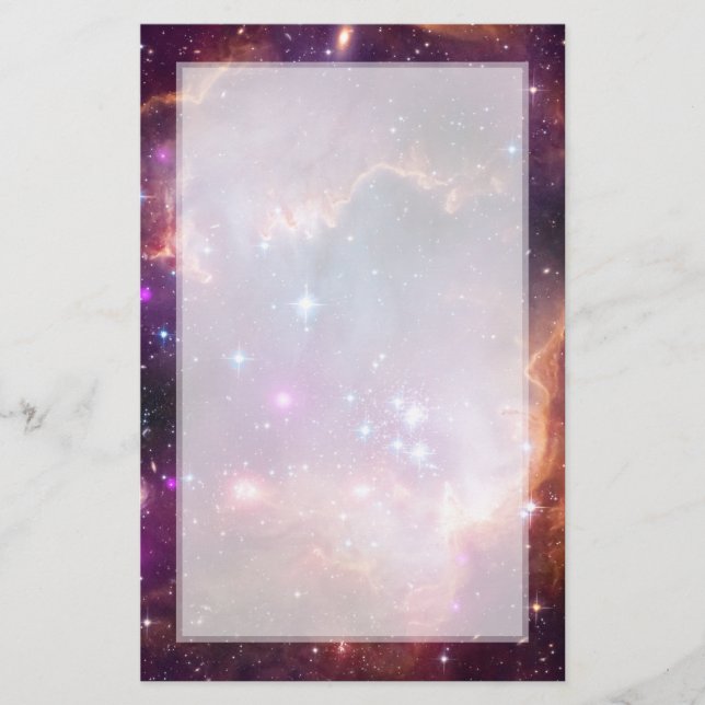 Small Magellanic Cloud Galaxy Space Stationery (Front)