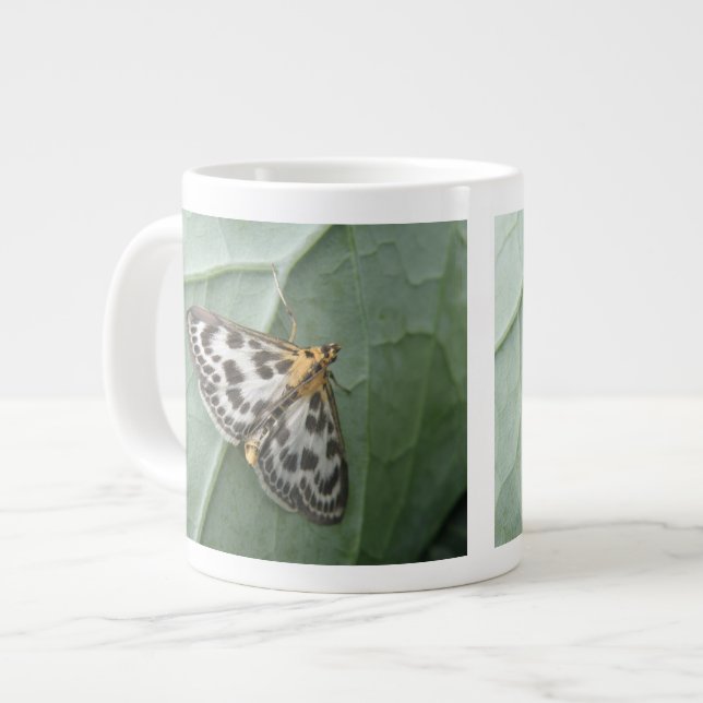 Small Magpie Moth Mug (Front Left)