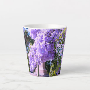 Small Mauve Bell Tree Latte Mug