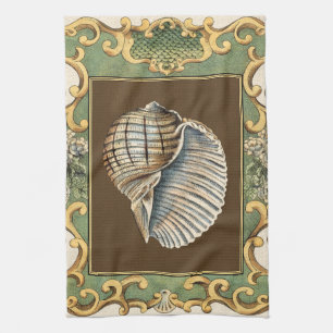 Small Mermaid's Shells Tea Towel