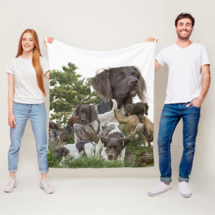 Small Munsterlander  Fleece Blanket
