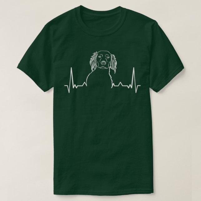 Small Munsterlander Heartbeat  T-Shirt (Design Front)
