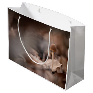 Small Mushroom Nature Photo Large Gift Bag