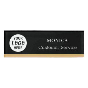 Small Name Badge Magnet Custom Logo Employee Staff