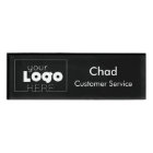 Small Name Badge Magnet Logo Employee Staff Black