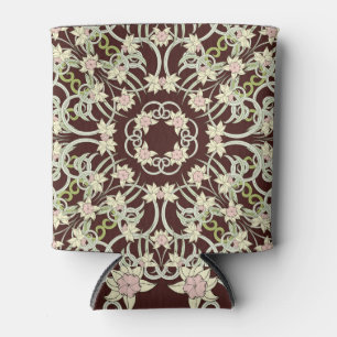 Small narcissus, art nouveau square. can cooler