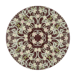 Small narcissus, art nouveau square. cutting board