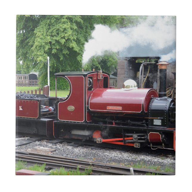 Small Narrow Gauge Locomotive Tile (Front)