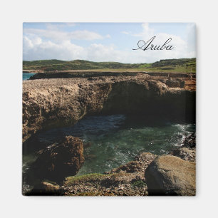 Small natural bridge in Aruba magnet