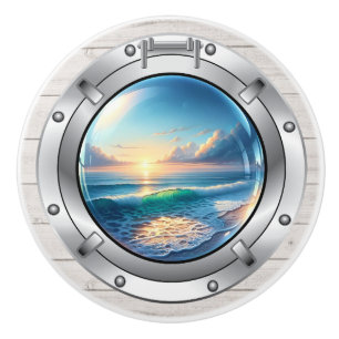 Small Nautical - Ocean Ceramic Drawer Knobs