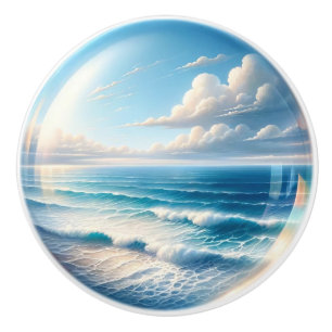 Small Nautical - Ocean Ceramic Drawer Knobs