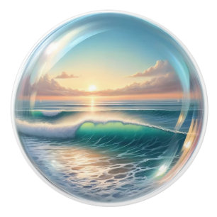 Small Nautical - Ocean Ceramic Drawer Knobs