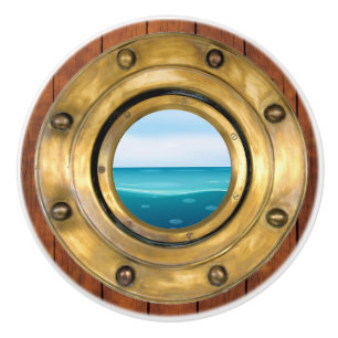 Small Nautical Porthole Drawer Knobs