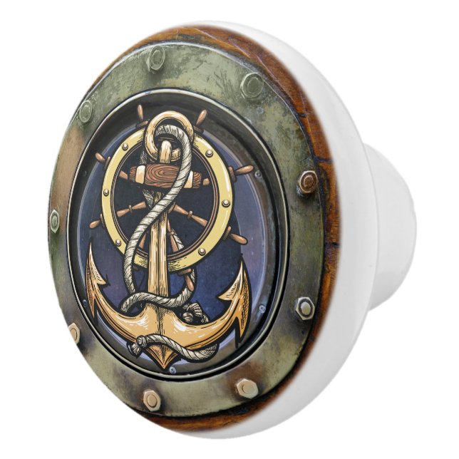 Small Nautical Porthole Drawer Knobs (Right)