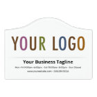 Small Office Door Sign with Logo Acrylic Custom