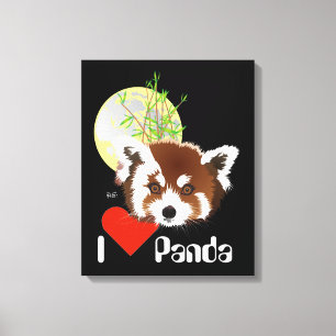 small panda (Ailurus fulgens) Canvas Print