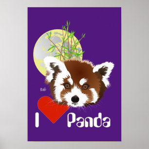 Small panda (Ailurus fulgens) poster