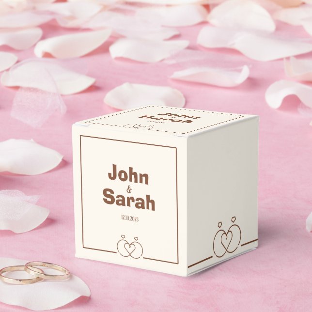 Small Paper Box – Festive & Unique Design (Wedding)