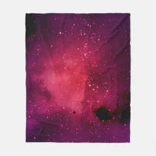 Small part of an infinite star field of space in t fleece blanket