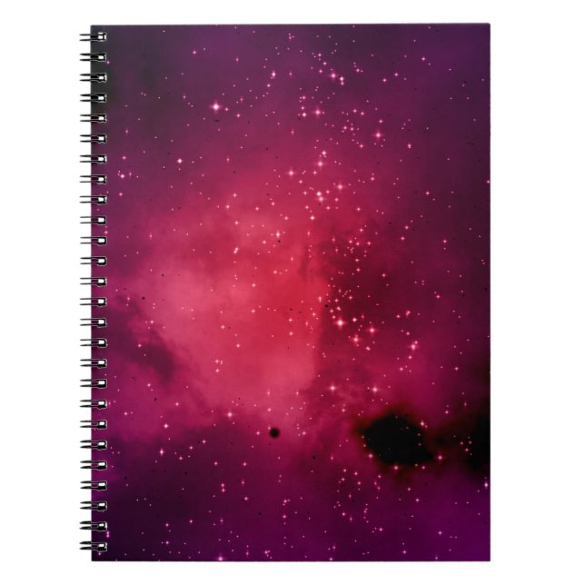 Small part of an infinite star field of space in t notebook (Front)
