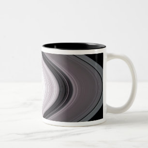 Small Particles in Saturn�s Rings Two-Tone Coffee Mug