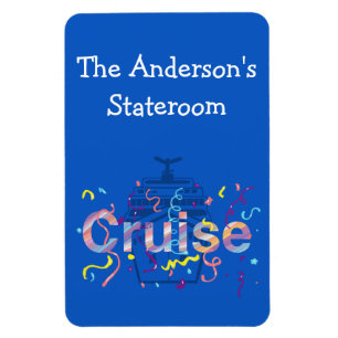 Small Personalised Cruise Stateroom Magnet