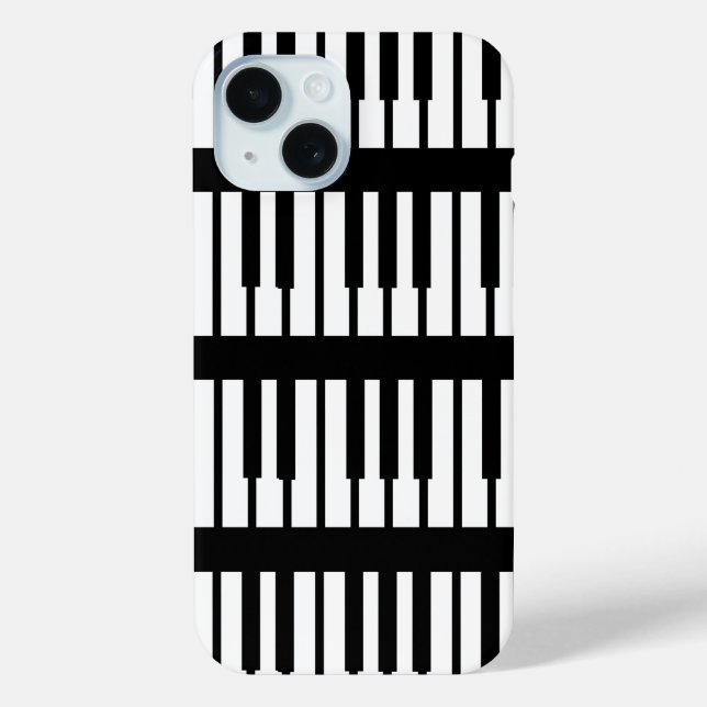 Small Piano Keys Classic Keyboard Pattern Case-Mate iPhone Case (Back)