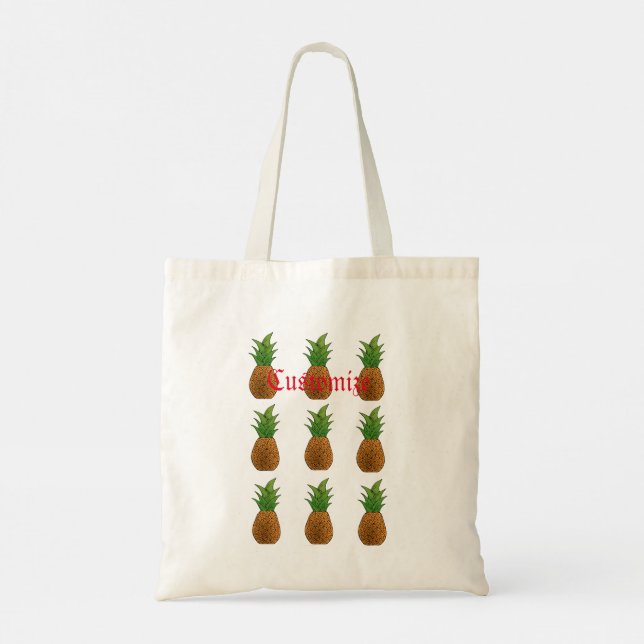 Small Pineapples Thunder_Cove Tote Bag (Back)