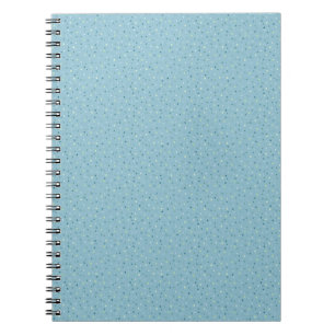 Small polka dots on light blue. notebook