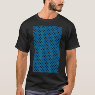 Small Polkadot Geometric Pattern Turquoise Blue An T-Shirt