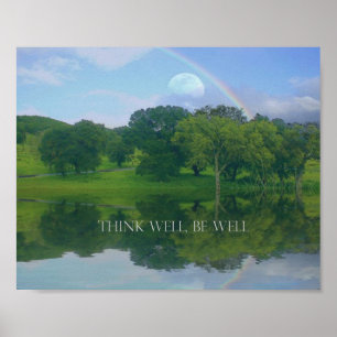 Small Poster Think Well Be Well