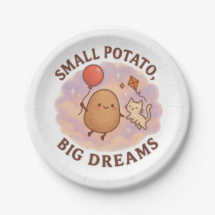 Small Potato Big Dreams – Cute Motivational Paper Plate