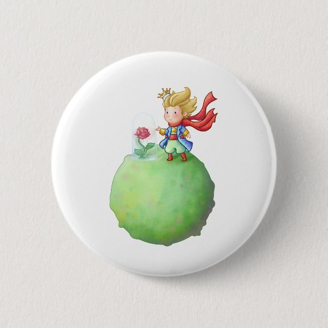 Small Prince 6 Cm Round Badge (Front)