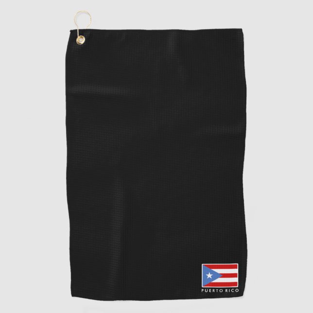 Small Puerto Rican Flag Golf Sports Towel (Front)