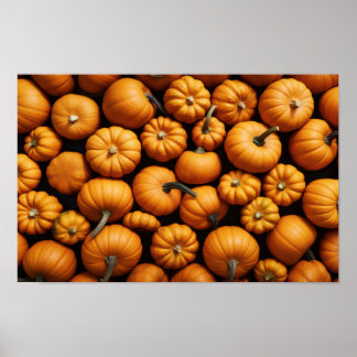 Small pumpkins for Halloween Poster