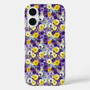 Small Purple and Yellow Pansies Phone Case